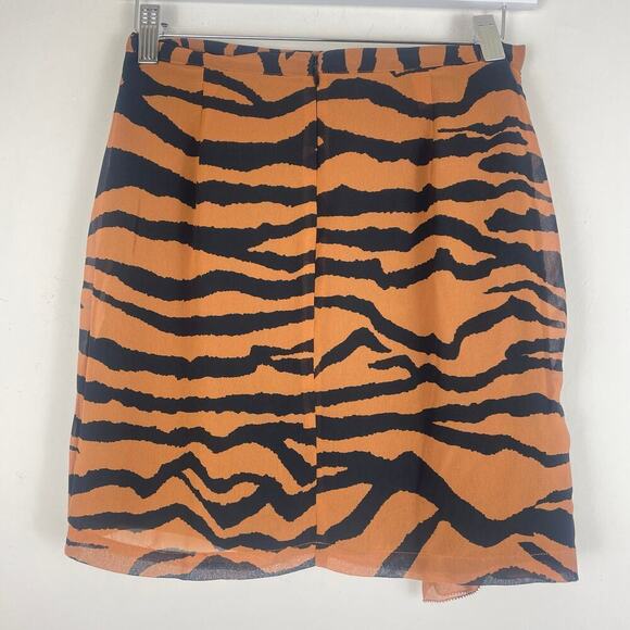 All Saints animal print skirt cheetah Nia/Pia Zephyr Miniskirt size 4 - Picture 6 of 7